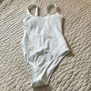 Aerie White One Piece Swimsuit